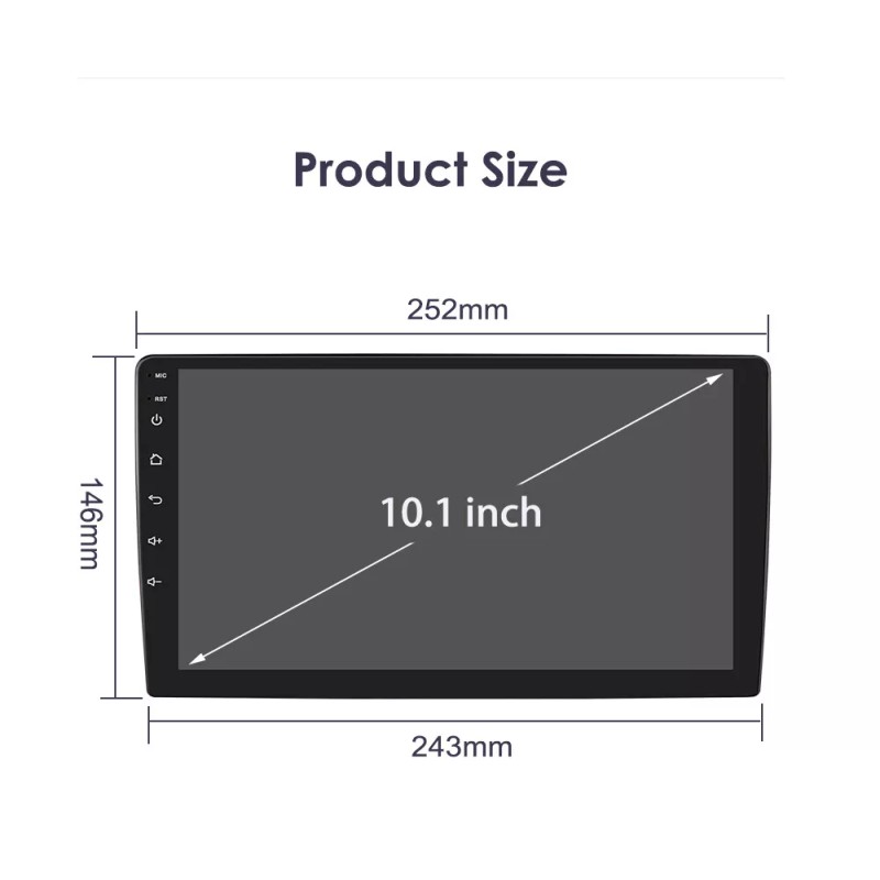 JOYINCAR Double 2Din 10" Car Radio Android 13 Apple CarPlay