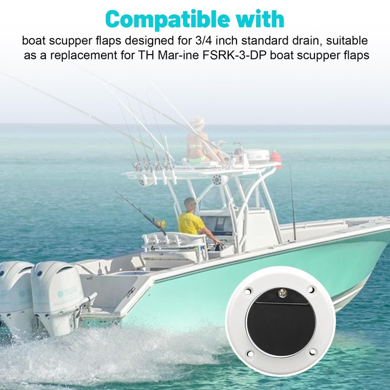 GDW 1-3/4" Replacement Flapper for Stainless Steel and Plastic Thru