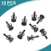 sourcing map GPU Spring Screws, 15pcs M2x11.3mm 5.5mm Spring OD
