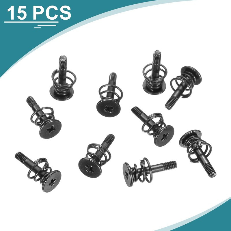 sourcing map GPU Spring Screws, 15pcs M2x11.3mm 5.5mm Spring OD