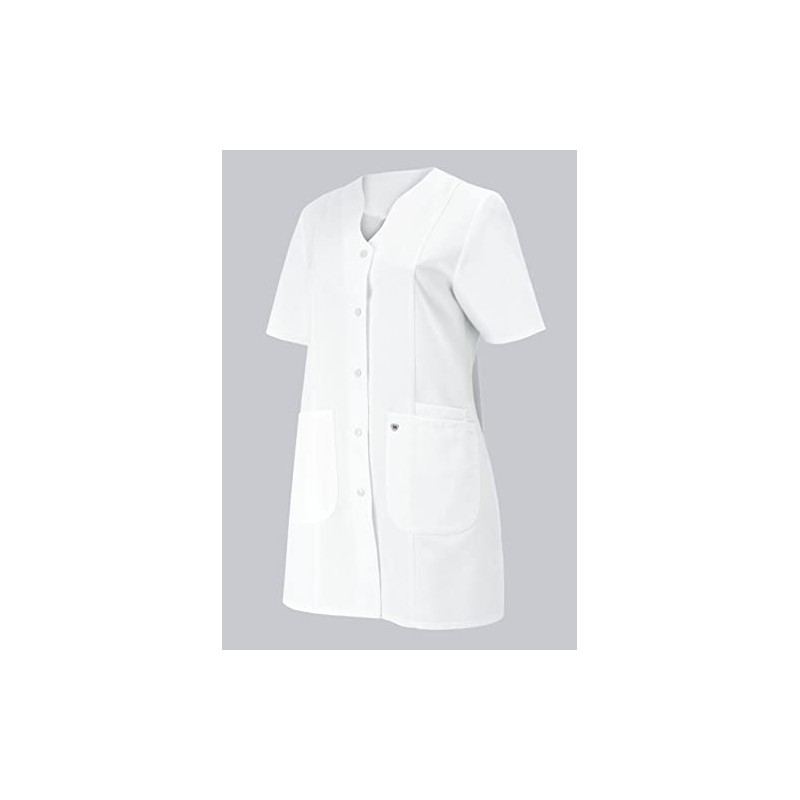 BP 1640-485-21-56n Women's Tunic, 1/2 Sleeve, V-Neck with Press Stud