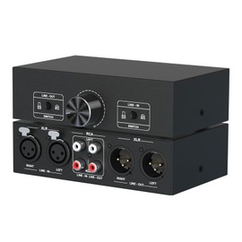 3-IN-3-OUT XLR Audio Switch Box – Passive XLR Balanced/Stereo Converter for Live Sound & Studio | XLR to 1/4" TRS/RCA Selector | Perfect for Mixers, PA Systems & Multi-Source Recording