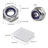 SPEEDWOX 100 PCS M3 x 0.5mm Nylon Insert Nut Lock
