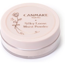  Canmake Silky Loose Moist Powder 01 Silky Beige Loose Powder Removes with Facial Cleanser Moisturizing Powder Soap Remover Unscented UV Protection 1 piece (x 1)