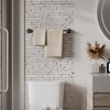 WZRUA 18 Inch Matte Black Towel Bar Towel Rack for