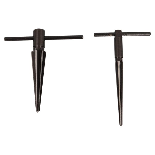 2pc Tapered Reamer Set De Burring Tool 3-22mm T-Handle Type