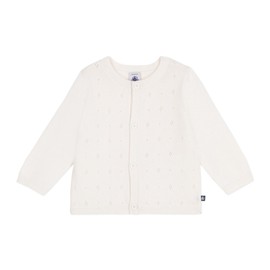 Petit Bateau Baby Girls' Cardigan, White