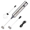 JOUEURER Kitchen Milk Frother With 2 Heads, USB C Fast