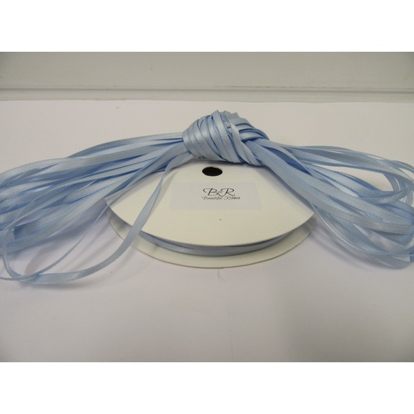 1 Bundle of 3mm x 10 metres Satin Ribbon Light