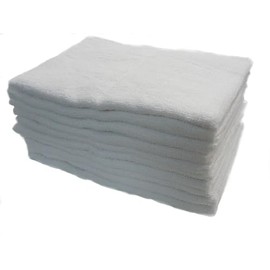 10 Pack Long Towels (White)