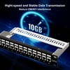 iwillink - Panel de conexión de 10 Gbps, 12 puertos,