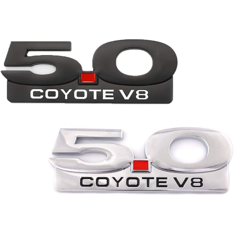 2PCS 5.0 Coyote V8 Emblem Decal Replacement for F150 Fx4