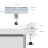 Desk Clamp Power Strip Tall, Desktop Mount Surge Protector,40W Fast