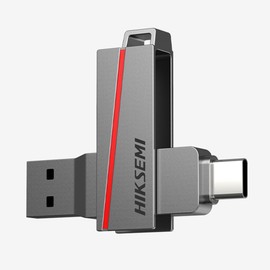 HIKSEMI USB Memory, 2-in-1, USB3.2, Gen1-A/Type-C 360° Rotation, Dual Connectors, Dual Slim Series, External Memory, Eliminates Insufficient Capacity, Small Size, For Smartphones, OTG Alloy,
