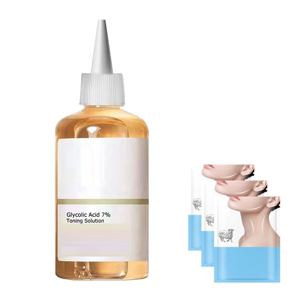 Glykolsäure 7 % Tonikum, Glykolsäure, tonisierende Verjüngung, Hautpflegelösung Glykolsäure 7