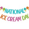 National Ice Cream Day Banner, Ice Cream Bar Decor, Summer