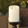 Luminara Wax Drip Flameless LED Candle, White 3" x 4.5",
