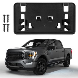 ASOOLL New License Plate Frame for 2021 2022 2023 Ford F150 ML3Z-17A385-BB for 2.7L 3.0L 3.5L V6 Front Bumper License Plate Bracket Holder