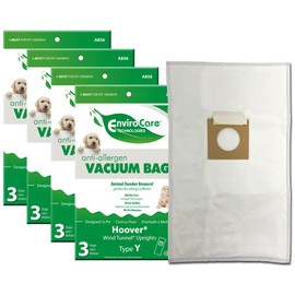 EnviroCare Replacement Allergen Vacuum Bags Designed to Fit Hoover Type Y WindTunnel Uprights 12 Pack