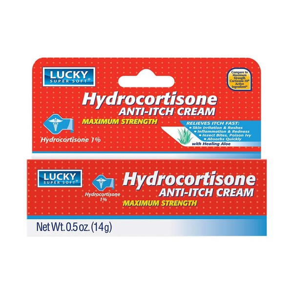 Lucky Super Soft Hydrocortisone, Anti-Itch Creme, 0.5 Ounce