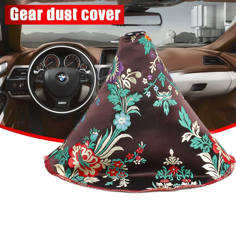 muge racing Car Gear Shift Boot Lever Knob Cover, Traditional-Chinese