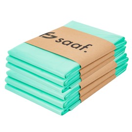 Saaf Nappy Bin Refill Pack - Compatible with Korbell 15/16 Litre and Litter Champ - Pack of 6 - Perfumed Bags - Easy to Use - Baby Nappy Bin Refills - Convenient