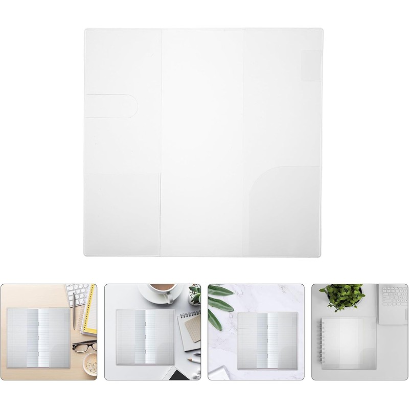 jojofuny Fundas Protectoras para Libros 48k Impermeables Pvc Transparentes 2