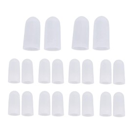 10 Pares de Protectores de Dedos de los Pies, Tapas de Silicona para los Dedos de los Pies, Tubos de Cojín para los Dedos de los Pies, Diferentes Tamaños, Mangas para los Dedos de los Pies, Prot