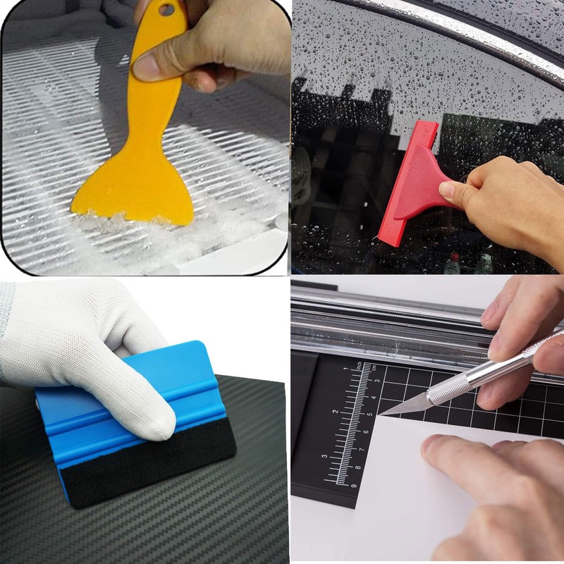 FUYUERO Car Film Scraper Car Wrapping Film Application Tool Kit
