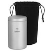 TOMSHOO Tea Tin Jar 35ml/80ml/120ml/200ml Lightweight Titanium Tea Storage Canister