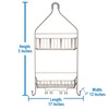 Laura Ashley Aristo Shower Caddy | Dimensions: 10"x 4"x 22"