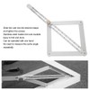 Corner Angle Finder, 4?Fold Multifunctional Angle Measuring Ruler, 0-170° Goniometer