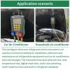 duoyi Refrigeration Digital Manifold Gauge HVAC Vacuum Pressure Temperature Tester