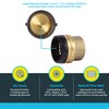 SharkBite 2 Inch Push Cap, Push to Connect Brass Plumbing