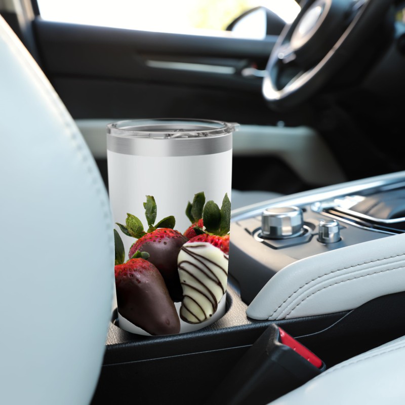Chocolate Covered Strawberries Stainless Steel Insulated Tumbler