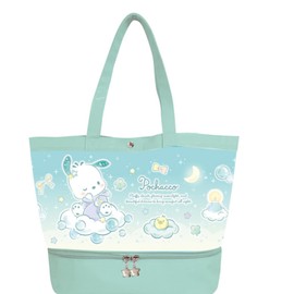 K&Company Sanrio Characters Pochacco Vinyl Tote with Pocket CPV6-PC H11.6 inches (29.5 cm) x W15.7 inches (40 cm) x D6.5 inches (16.4 cm)