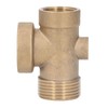 4 Ways Water Hose Splitter Brass G1in Pipe Adapter Connector