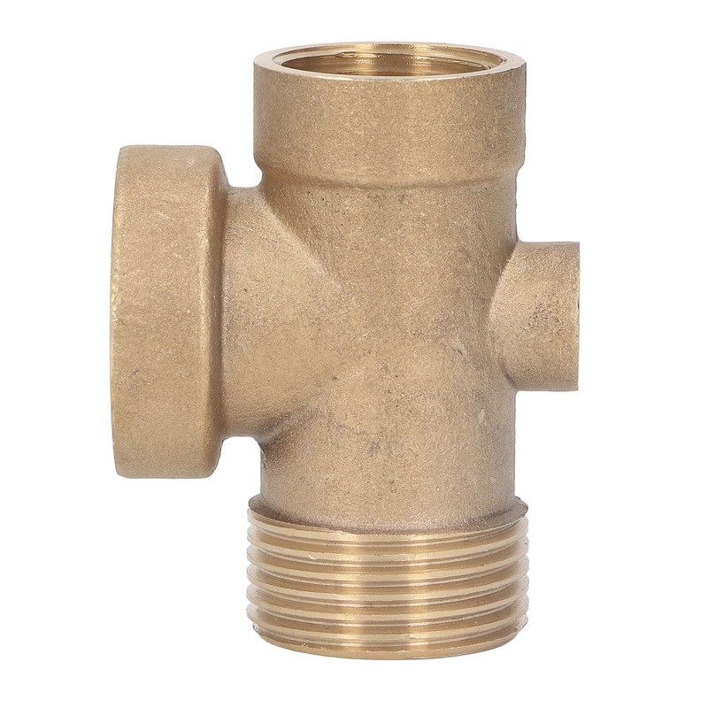 4 Ways Water Hose Splitter Brass G1in Pipe Adapter Connector