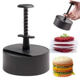 Fenshine Burger Press, Non-Stick Meat Patty Hamburger Press Burger Maker for BBQ, Baking, Stuffed Burgers, Beef, 11.5 cm(50 Wax Paper)
