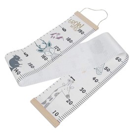 Children's Height Scale, Wall Hanging, Approx. 6.6 ft (2 m), Children's Height Measurement, Scandinavian Wall Sticker, Children's Room Decoration, Cute, Zoo, Kindergarten, Children's Clothing Store,