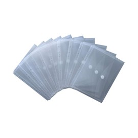 Exxo by HFP Document Wallet A5 Landscape with Filing Strip 230 x 180 mm Natural Transparent
