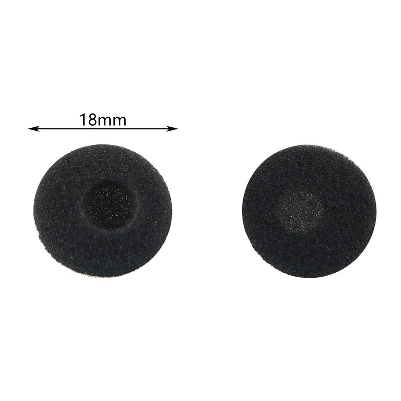 Tegg Headphone Pad 20PCS 18mm Black Soft Foam Cushion Ear