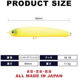 Lucky Craft Wonder 80 - Namisu Collaboration Color LUCKY CRAFT ESG Saltwater Lures Thimp Seabass Chinu Kibillet Flounder Fishing Lure (3315 Matte Chart Rubber)