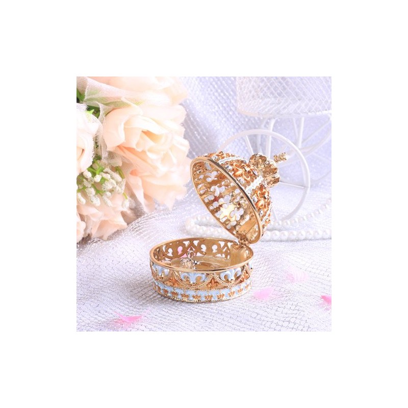 < Blue Crown > Pierce Jewelry Box Jewelry Box