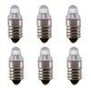 10pcs E10 LED Bulbs 3 Volt Miniature Flashlight Bulbs E10