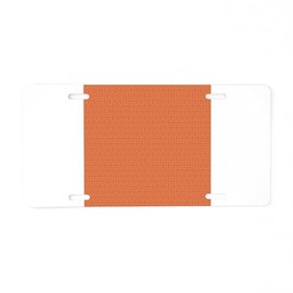 CafePress Red Floral Pattern Aluminum License Plate, Front License Plate, Vanity Tag