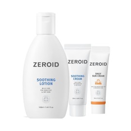 Zeroid Soothing Lotion 160ml + Mini Cream 25ml + Mini Sun 10ml / 제로이드 수딩 로션 160ml + 미니 크림 25ml + 미니 선 10ml
