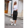 Zeagoo Women's Pencil Skirts Black High Waisted Skirts for Women
