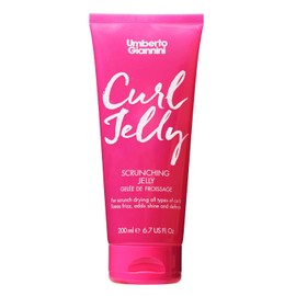 Umberto Giannini Curl Jelly Scrunching Jelly, Vegano Y Cruelty Free Frizz Solution Gel Para Cabello Rizado U Ondulado, 200 Ml Rosa