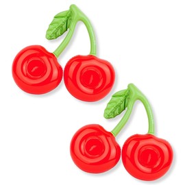 DLPRK Set of 2 Floating Cherry Swim Rings with Cup Holder for Pool, Swimming Pool and Beach